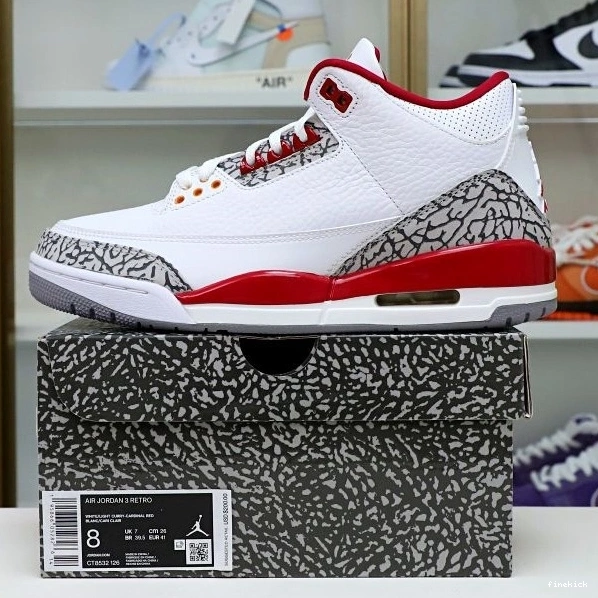 Retro Cardinal Air  Jordan Red(CT8532-126） 3 0301